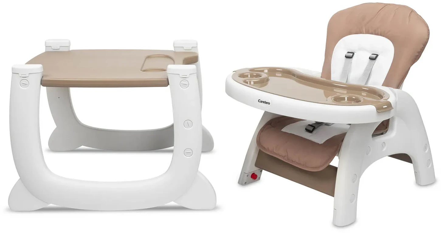 Дитячий стільчик для годування Caretero Homee Brown